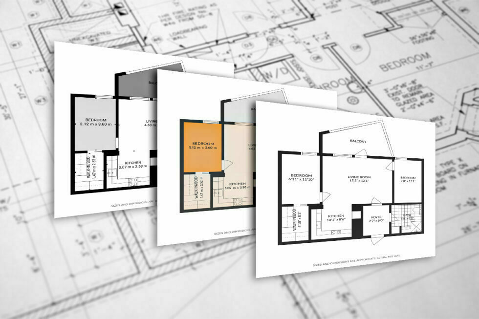2D real estate floor plan service for a Toledo area home